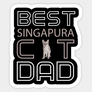 Best Singapura Cat Dad Sticker